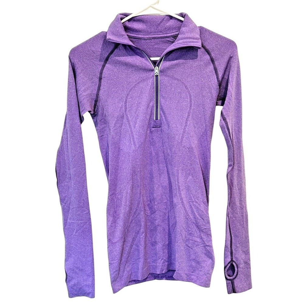 Lululemon Half Zip Pullover Womens Purple Running Athletic Jacket Top